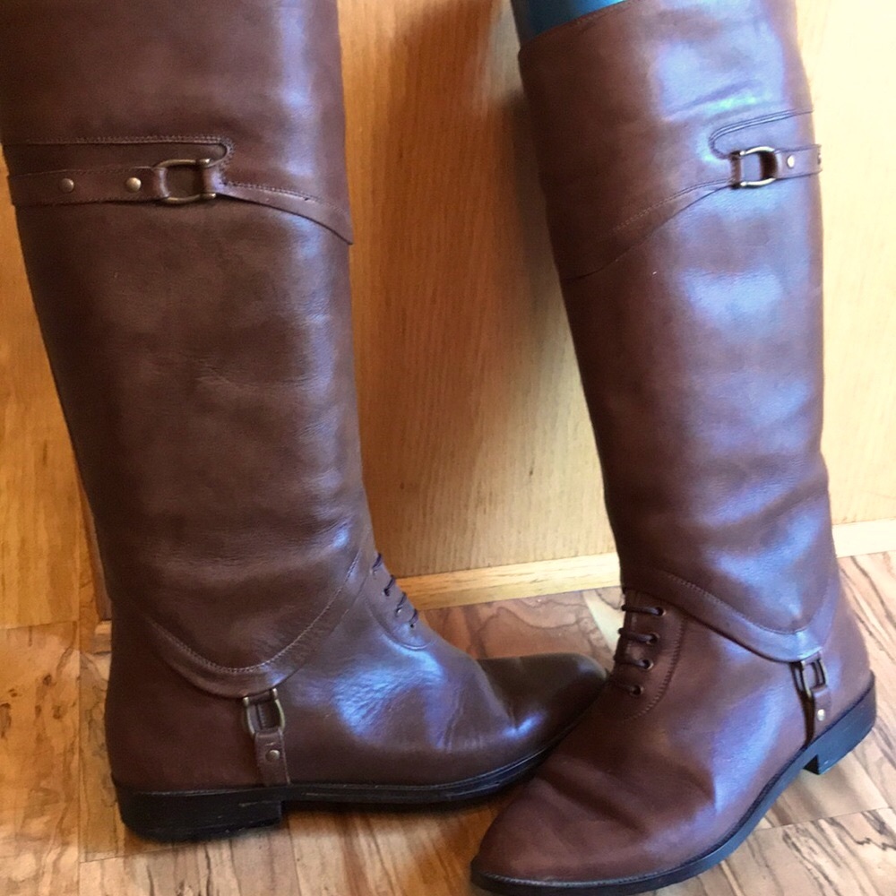 Pazzo Chile vintage horsebit brown leather buckle bit equestrian riding boots